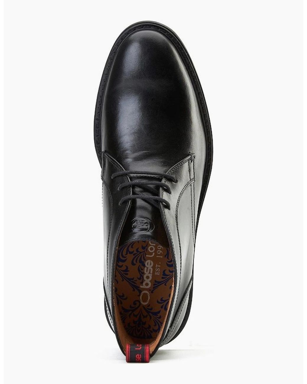 Base London Black Lincoln Chukka Boots for men