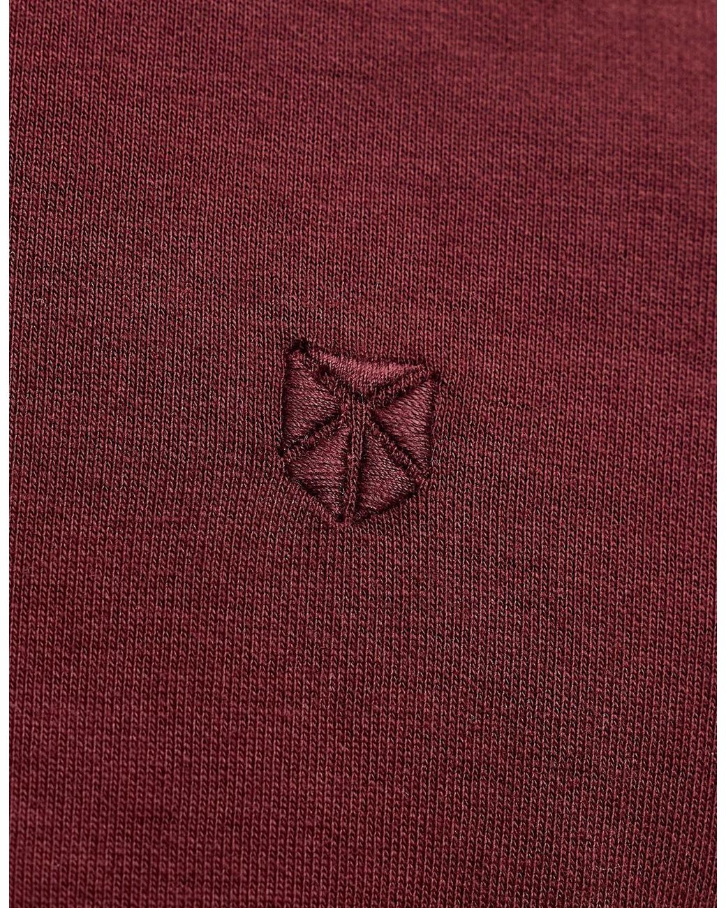 Jack & Jones Red Jprblaethan Polo Long Sleeve Bitter Chocolate for men