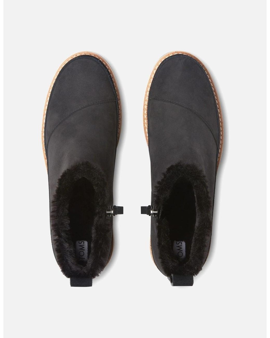 TOMS Black Marlo Leather Boots