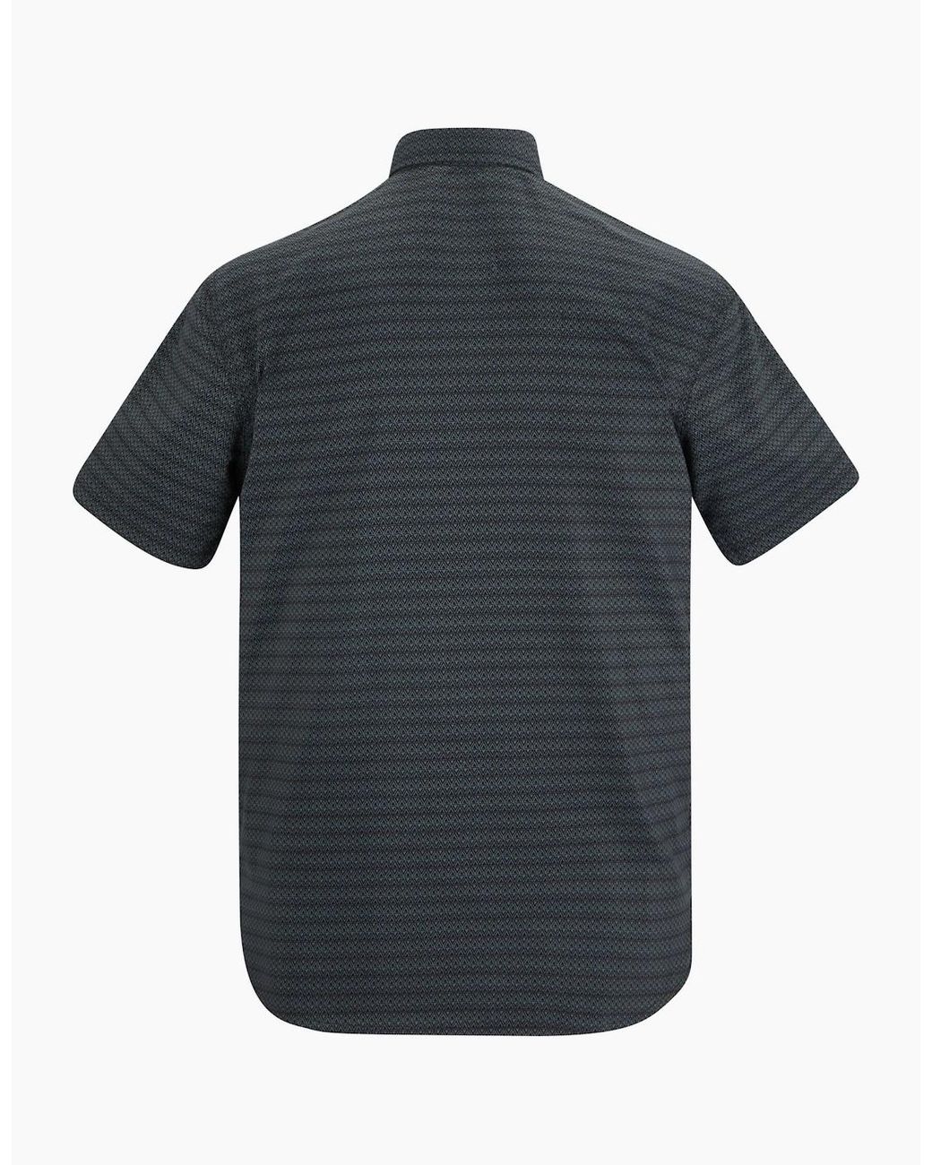 Regatta Black Mindano Triangle Short-Sleeved Shirt for men
