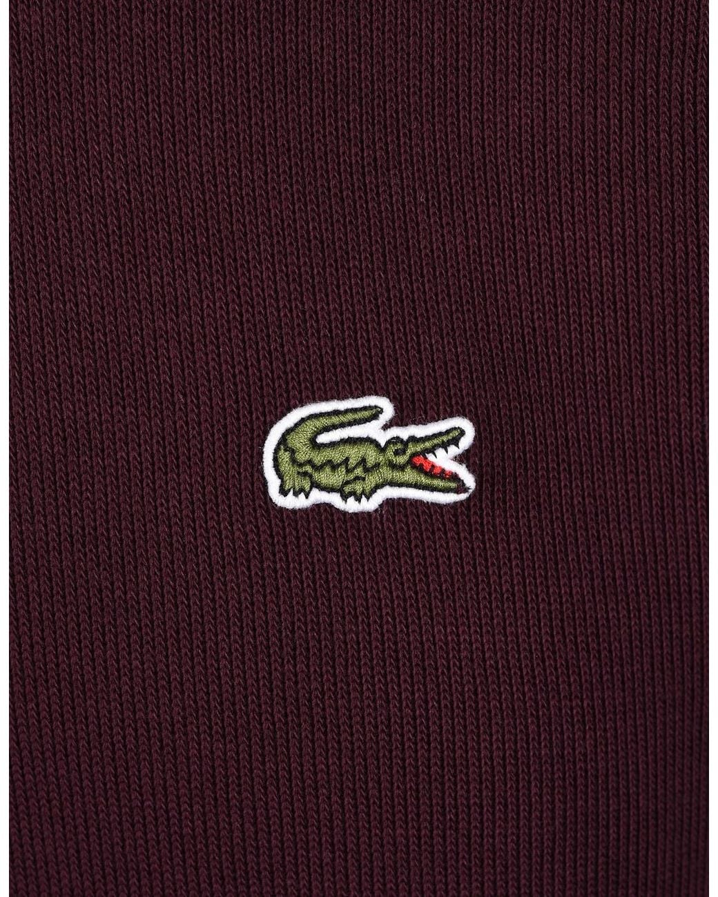 Lacoste Red Half Zip Sweatshirt for men