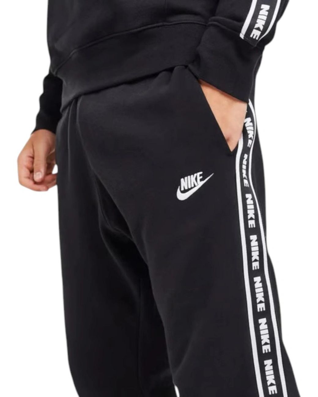 Nike Black Fb7296 Jogger Aries Club Tape Running Sweat Bottom for men
