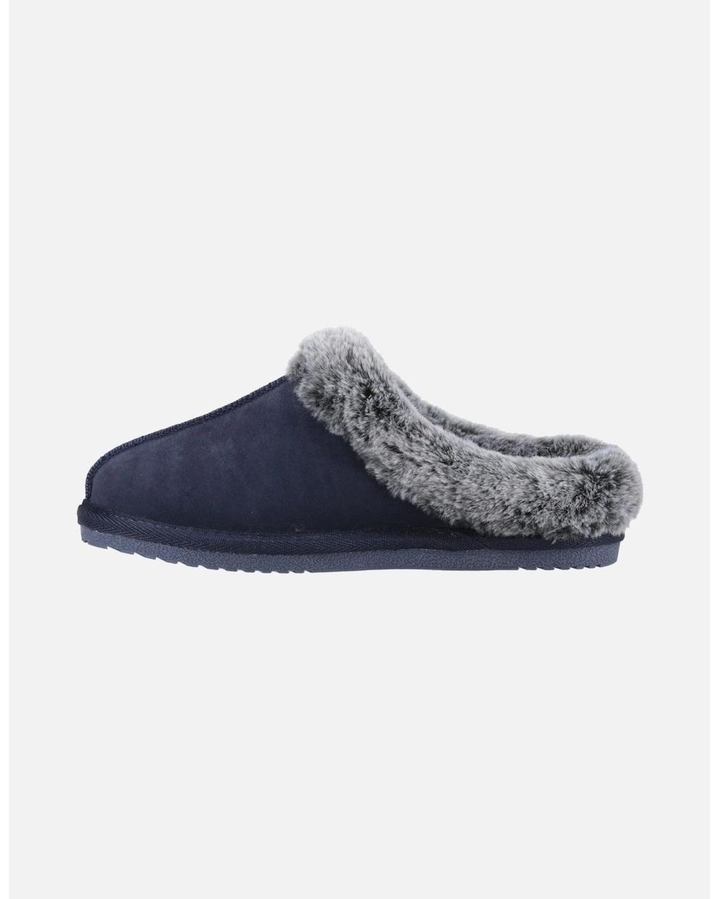 Hush Puppies Blue Amara Suede Slippers