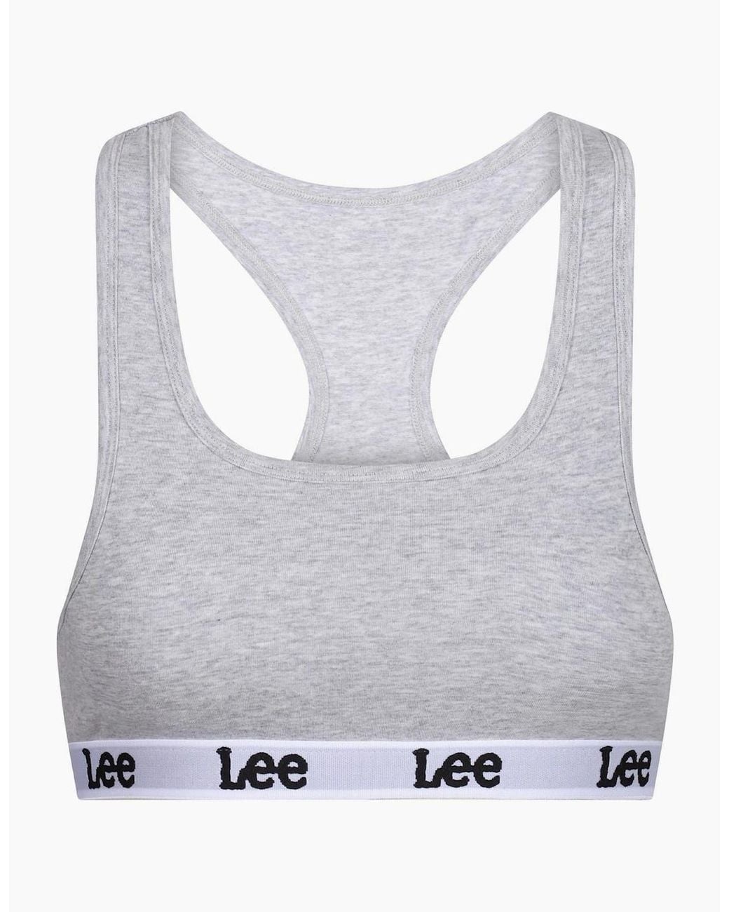 Lee Jeans Gray Diana Scoop Neck Slim Fit Bra