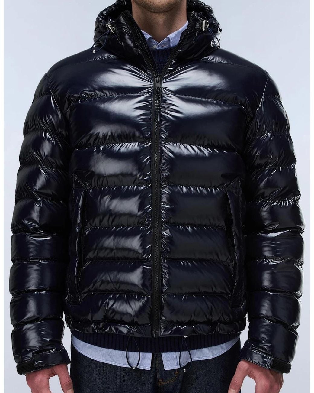 Napapijri Blue Terez Shine Puffer Jacket for men