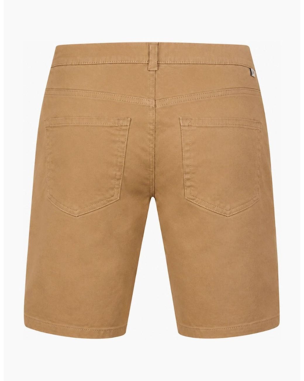 Ted Baker White Bactonn Five Pocket Tan Shorts for men