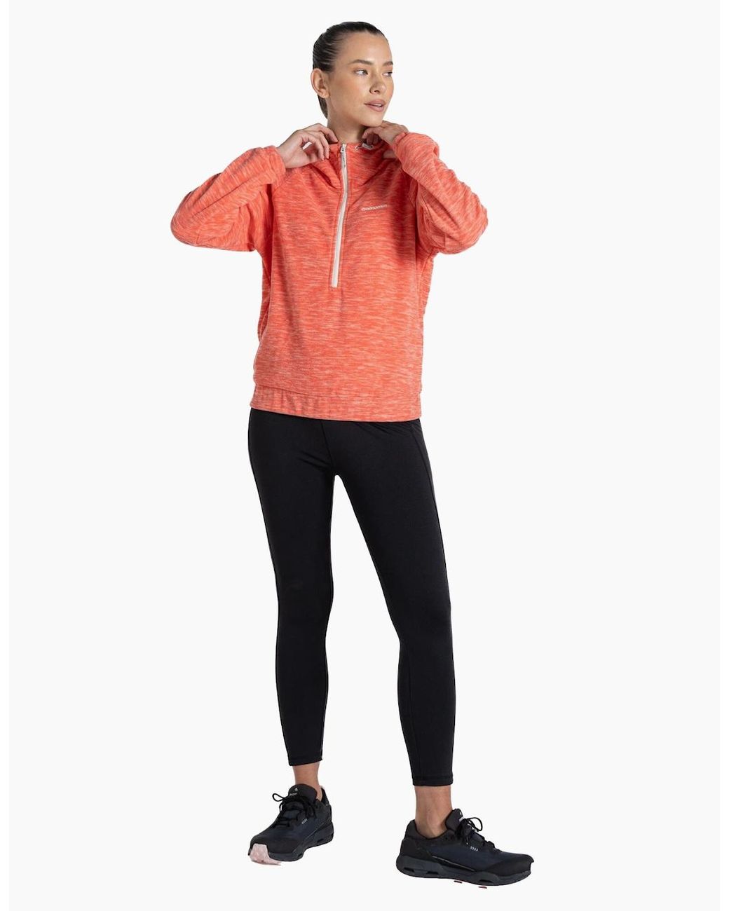 Craghoppers Red Ladies Esk Half Zip Fleece Top