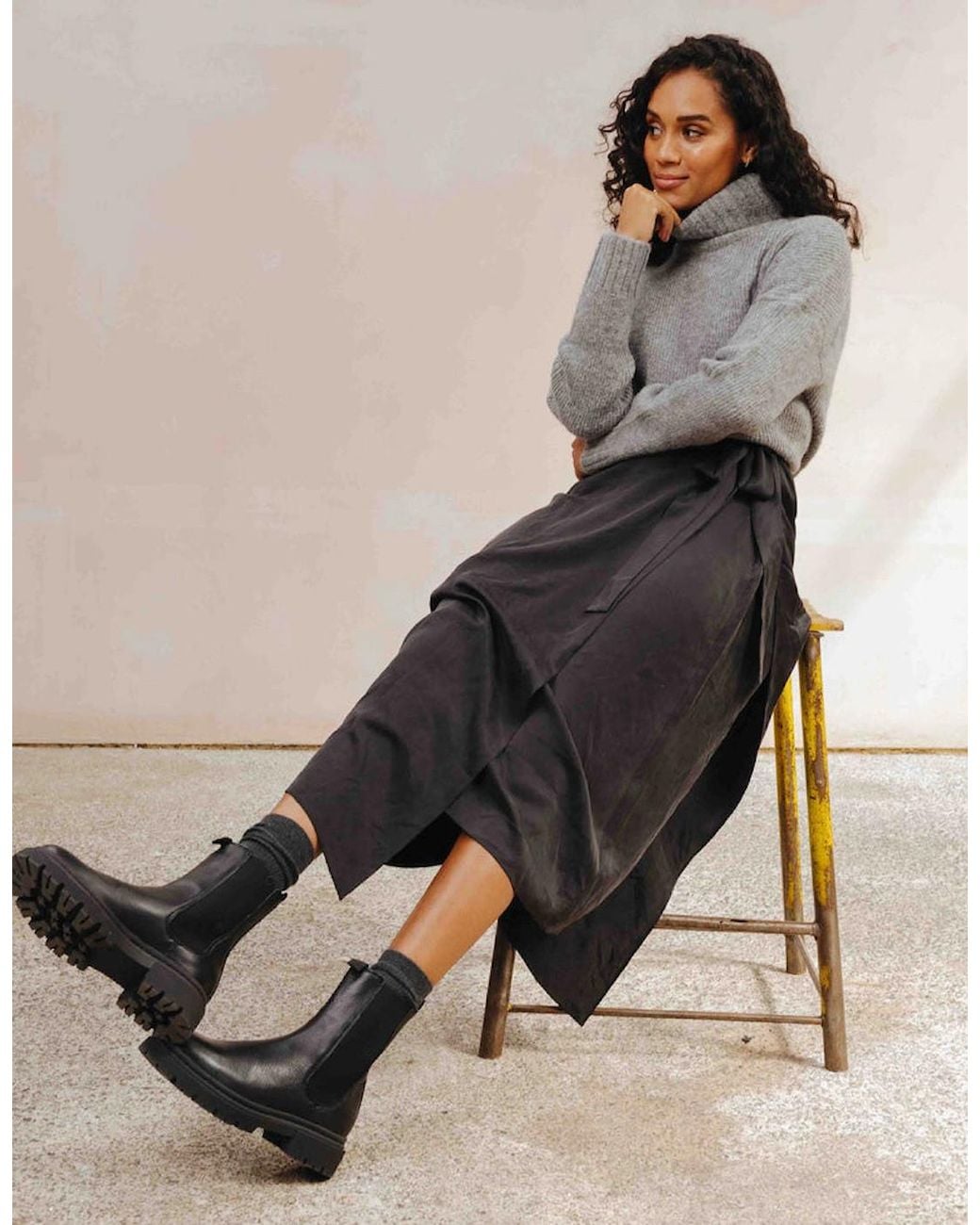 Hudson Black Blake Leather Chelsea Boot