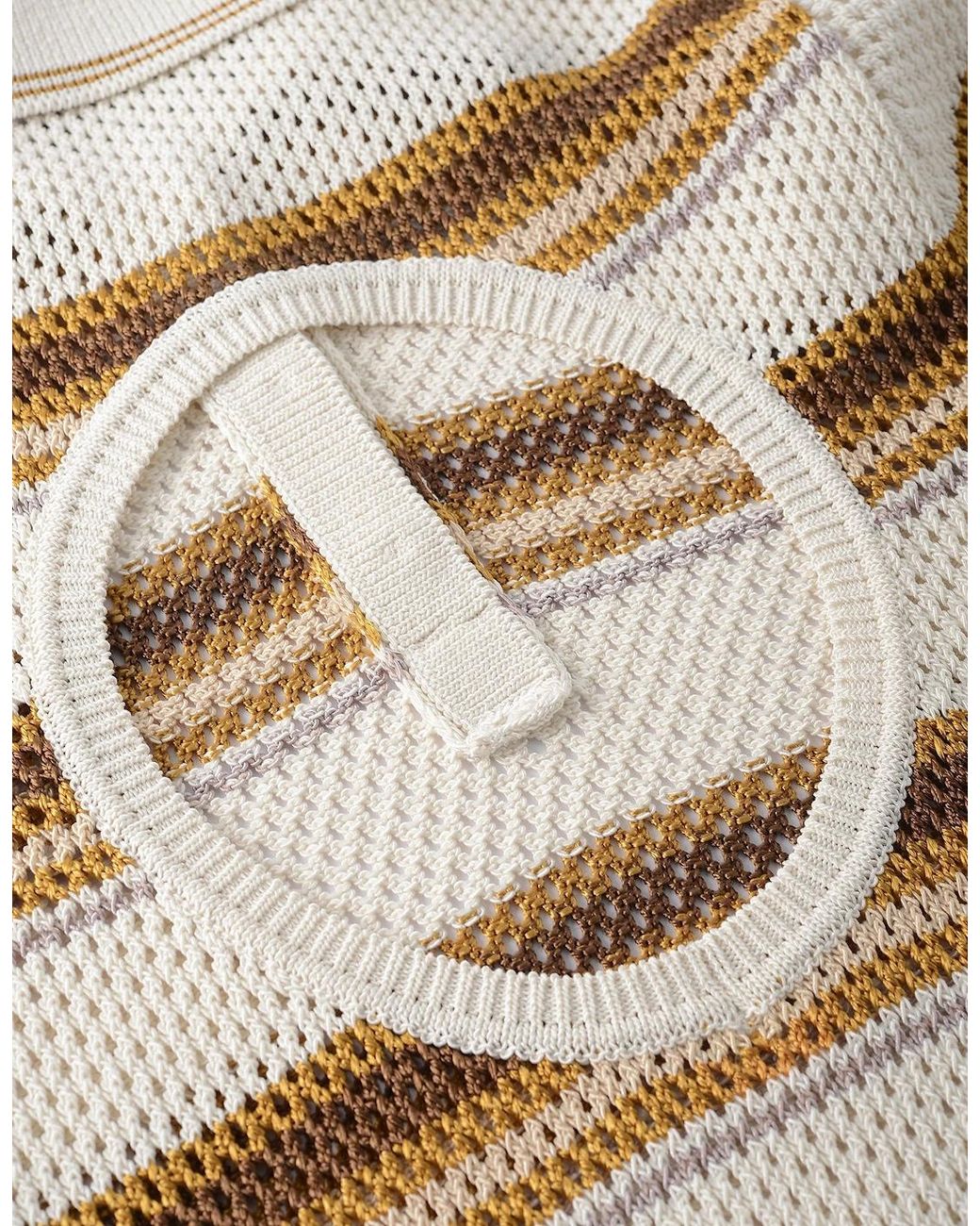 Amiri Natural Ma Striped Polo Mini Dress