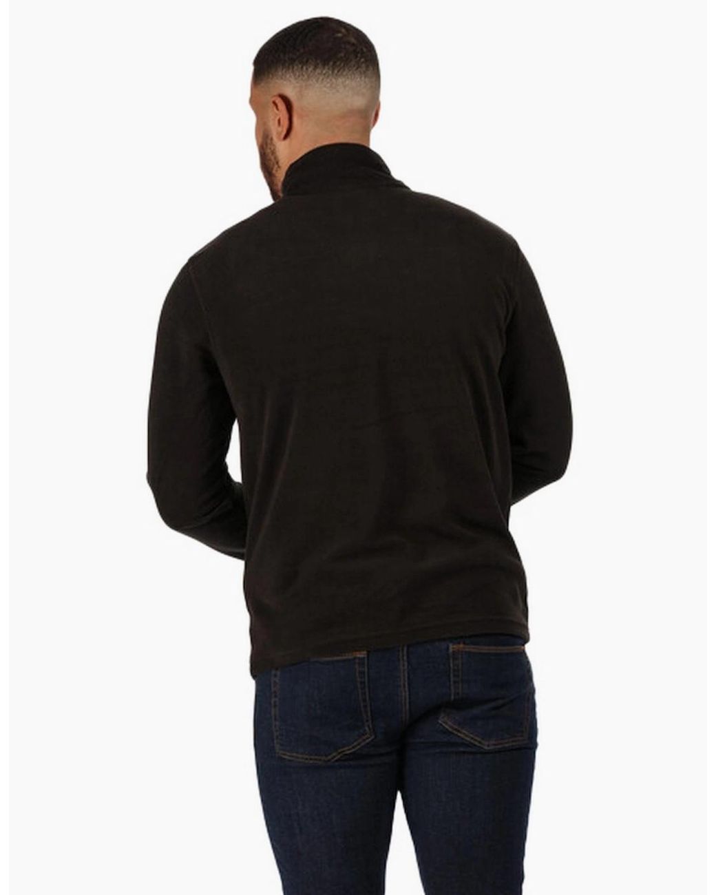 Regatta Blue Professional Micro Zip Neck Fleece Top for men