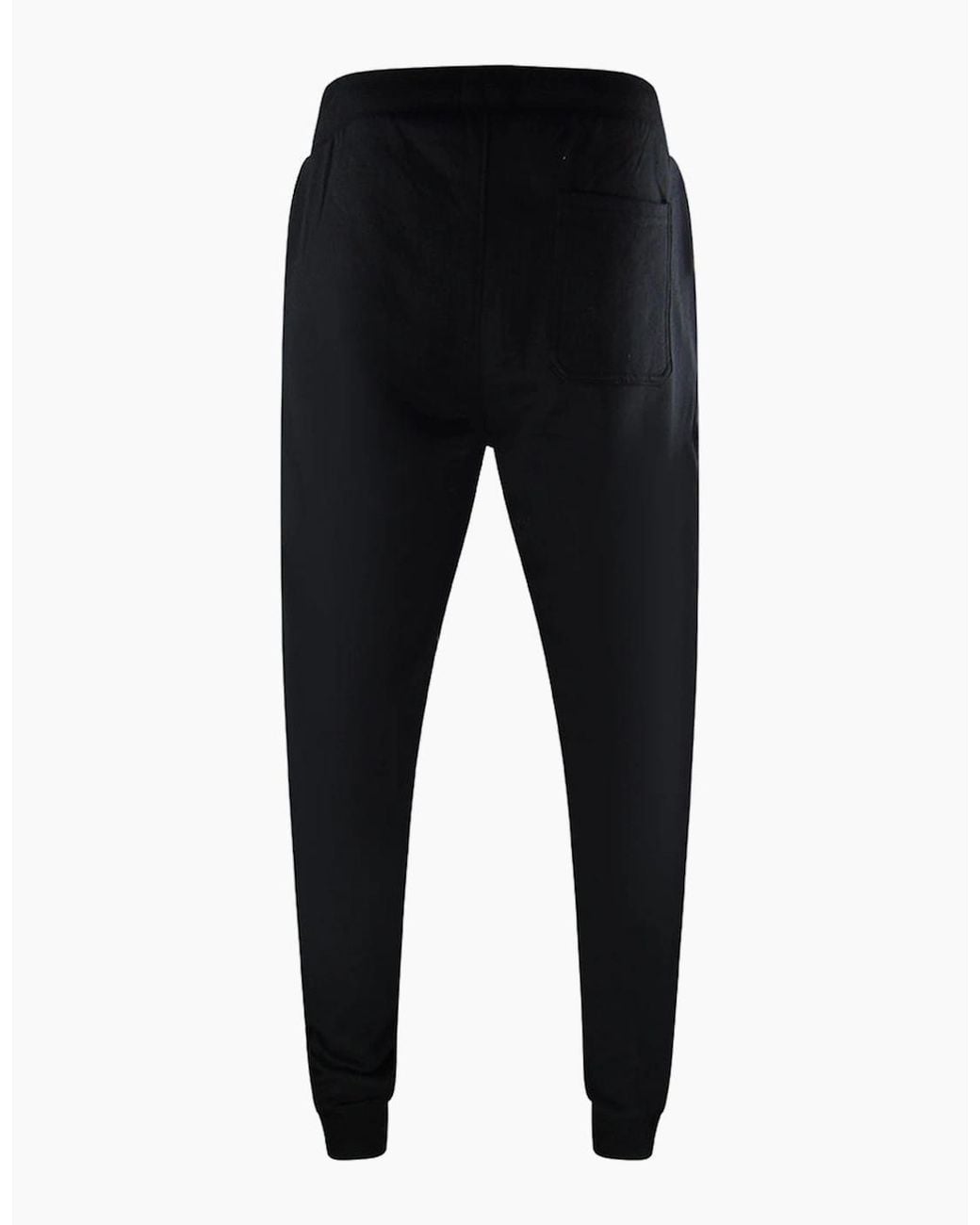 Aquascutum Black London Logo Crewneck Tracksuit Pants Set for men