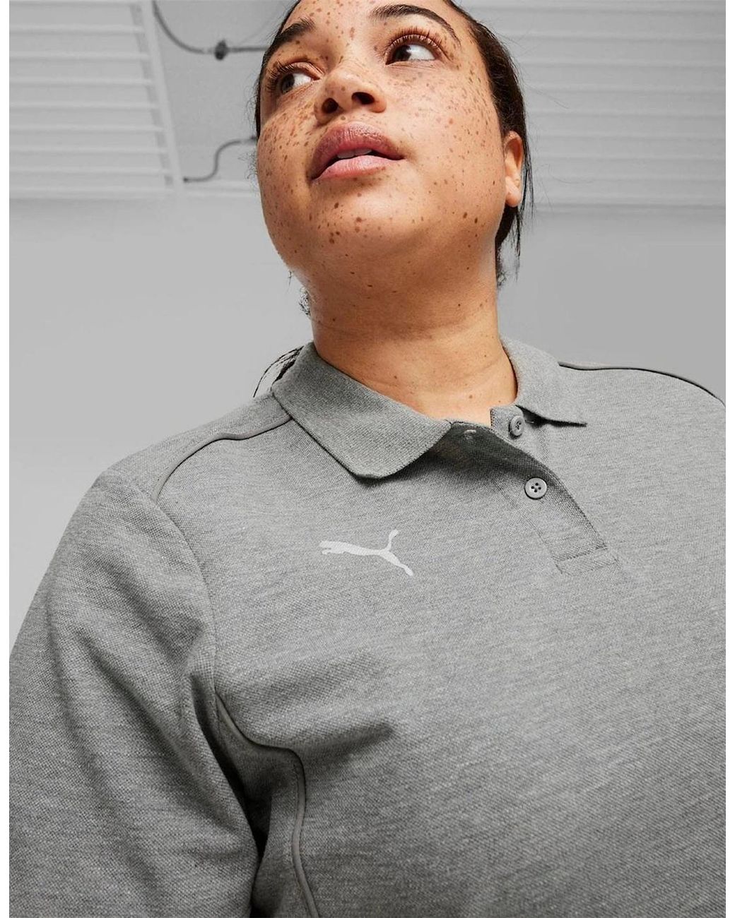 PUMA Gray Casuals Polo