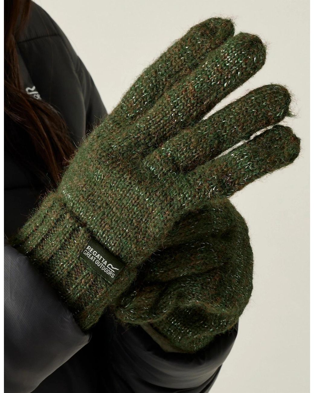Regatta Green Ladies Multimix Winter Gloves