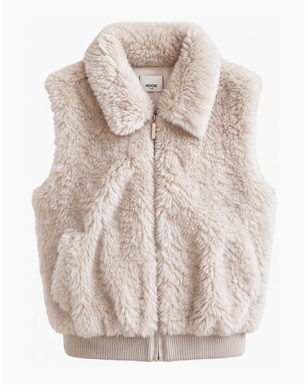 Nooki Design Metallic Mylo Borg Gilet
