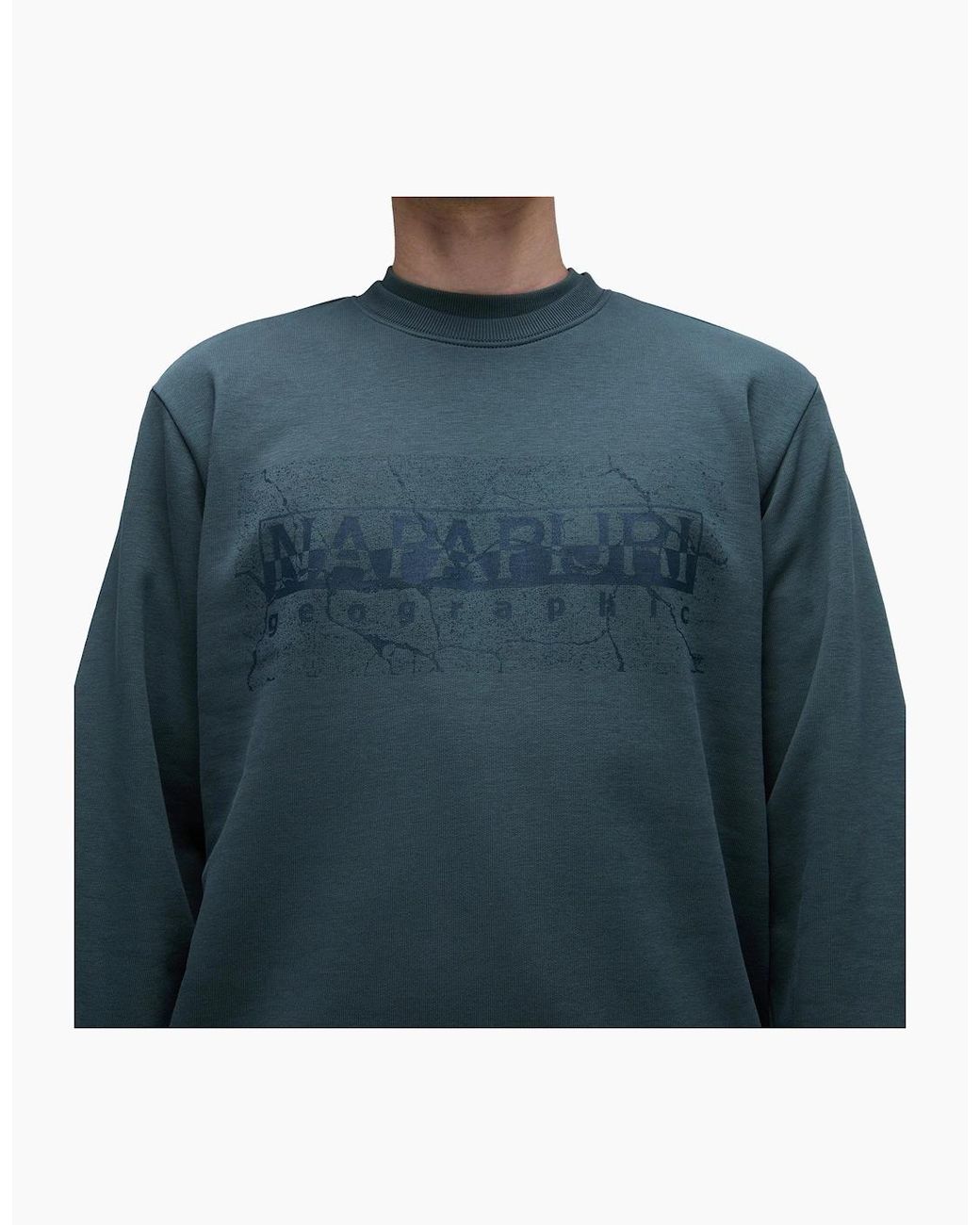 Napapijri Blue S-Albula Crew Sweat for men