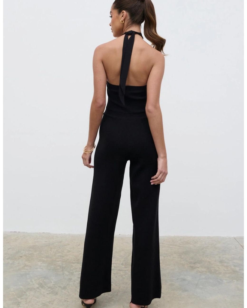 Pretty Lavish Blue Tori Knit Jumpsuit