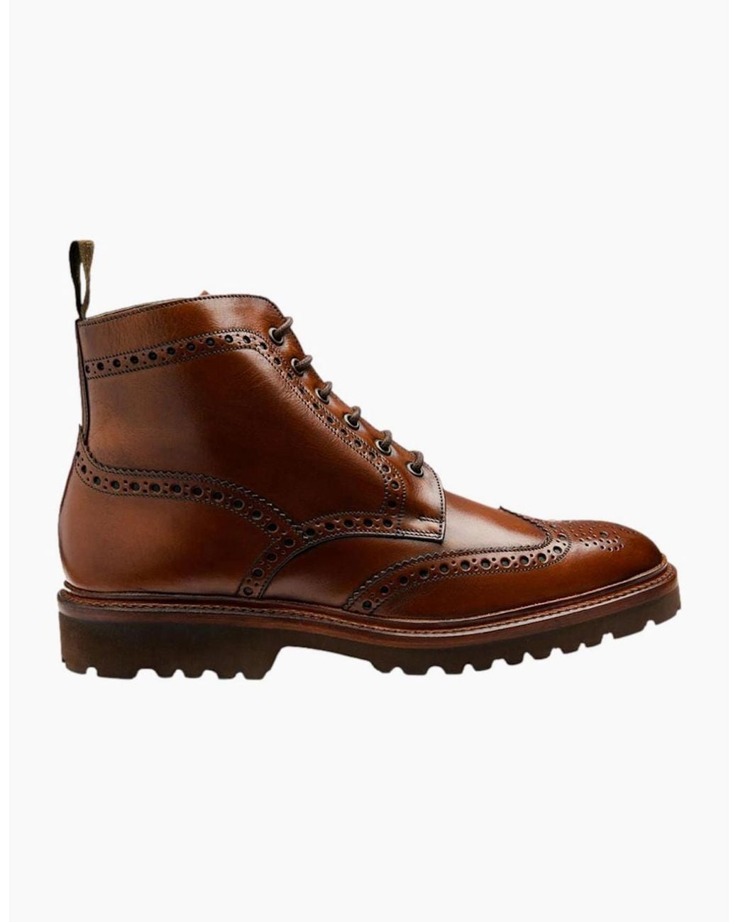 Loake Brown Pegasus Brogue Boot Pegasus Cedar for men