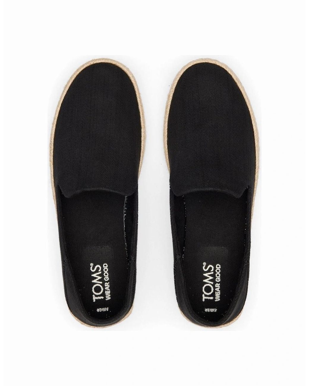 TOMS Black Carolina Slipper