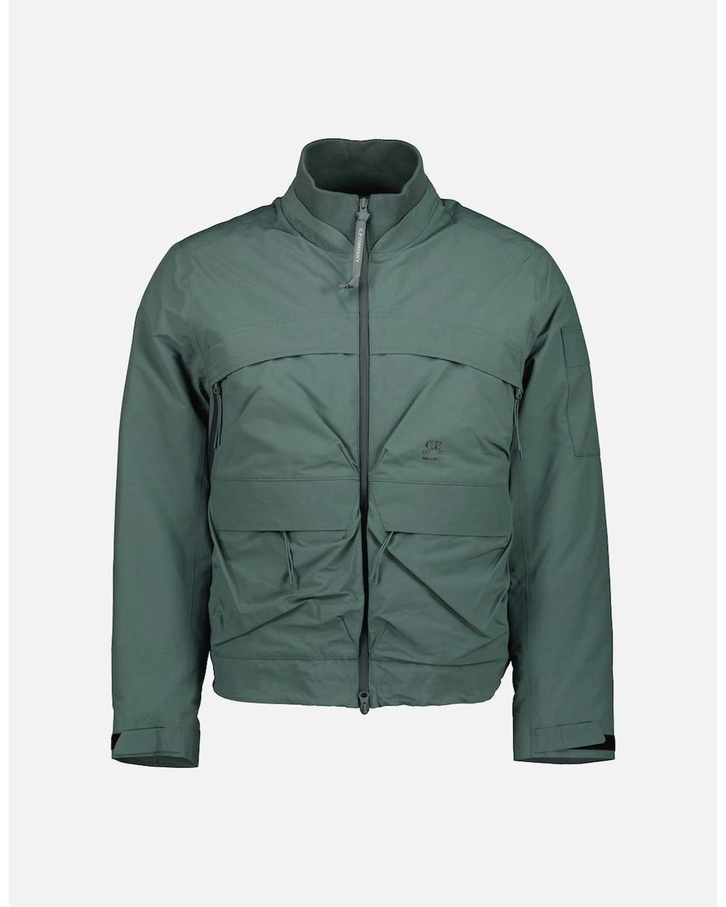 C P Company Green Micro-M Down Jacket for men