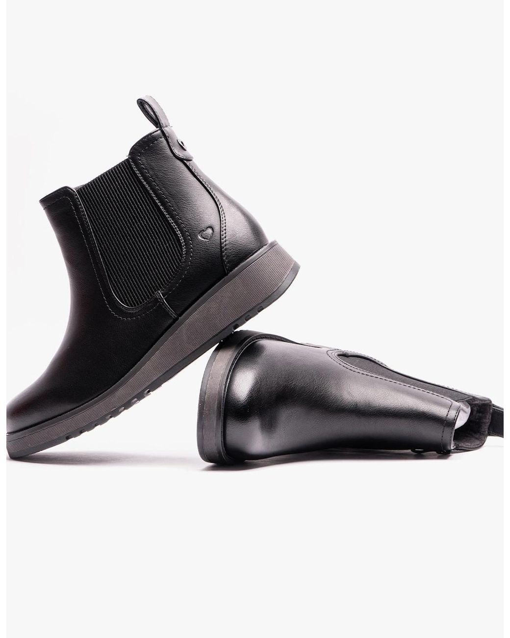 Heavenly Feet Black New Rolo2 Chelsea Boots