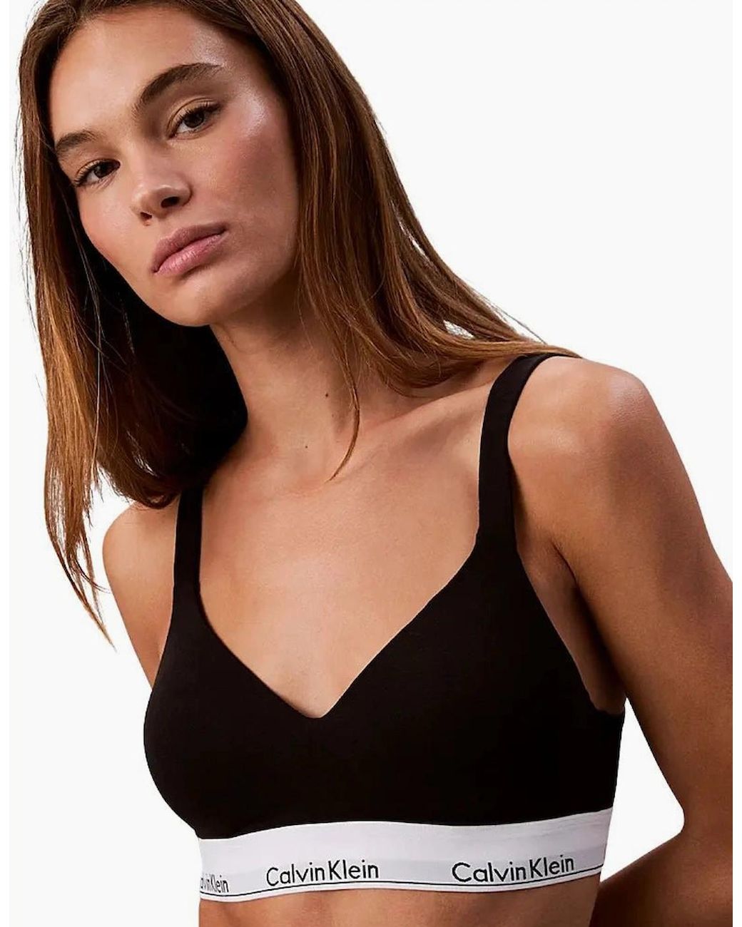 Calvin Klein Black Icon Cotton Modal Lift Bralette