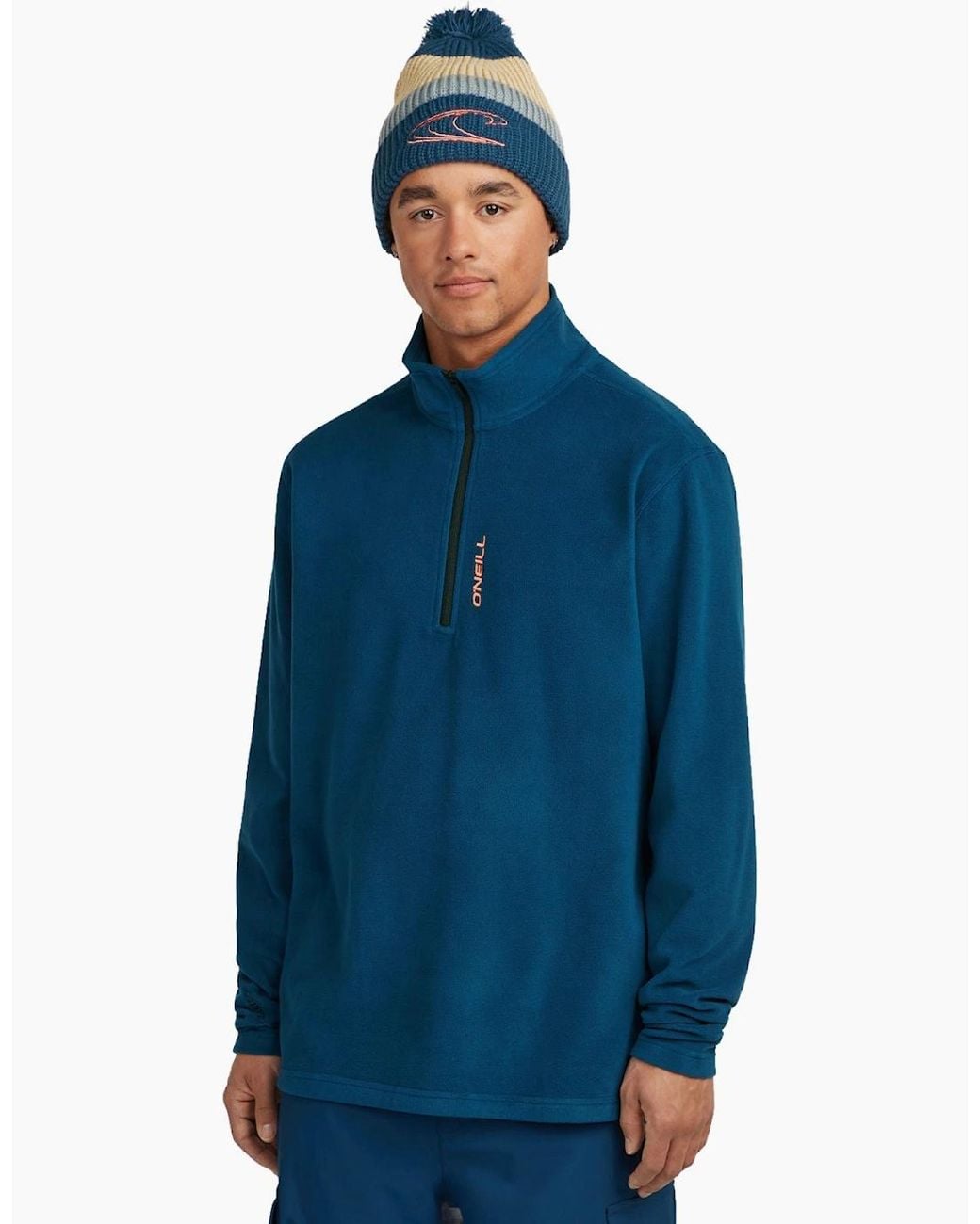 O'neill Sportswear Blue Fwc'Cruz Jack's Polartec Half Zip Fleece for men