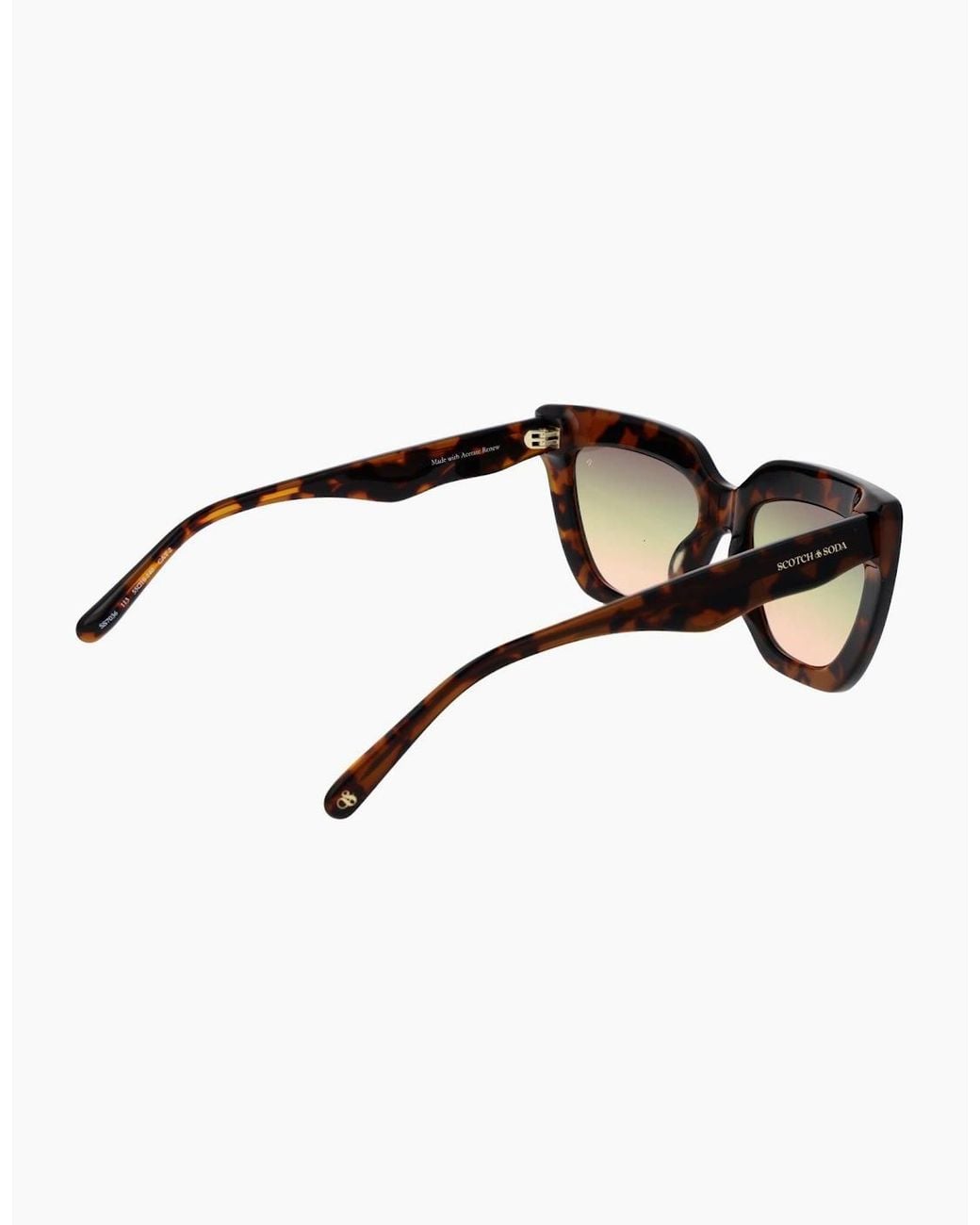 Scotch & Soda Black Sunglasses Ss7036 113 55