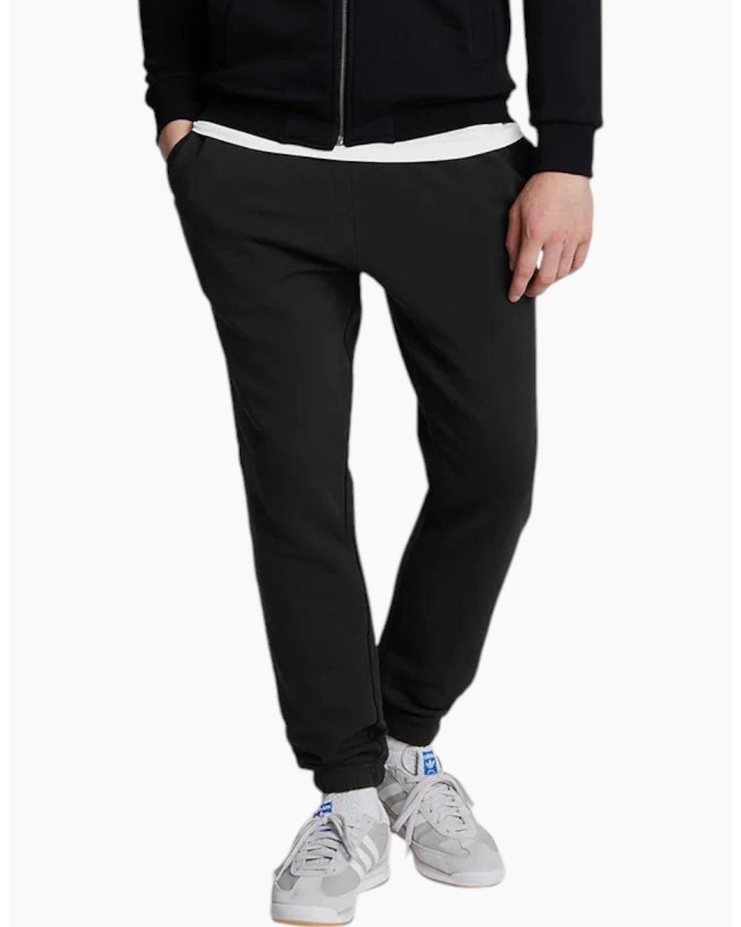 Lyle & Scott Black Lyle & Scott Jogger Fleece Bottom Sweatpants Casual Trousers Sports for men