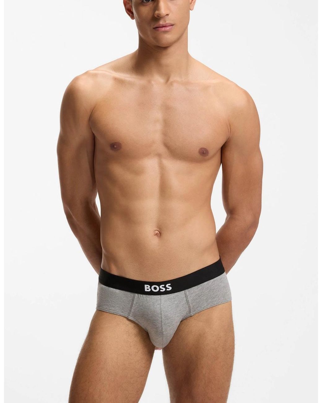 Boss Black Boss Three-Pack Low-Rise Briefs for men