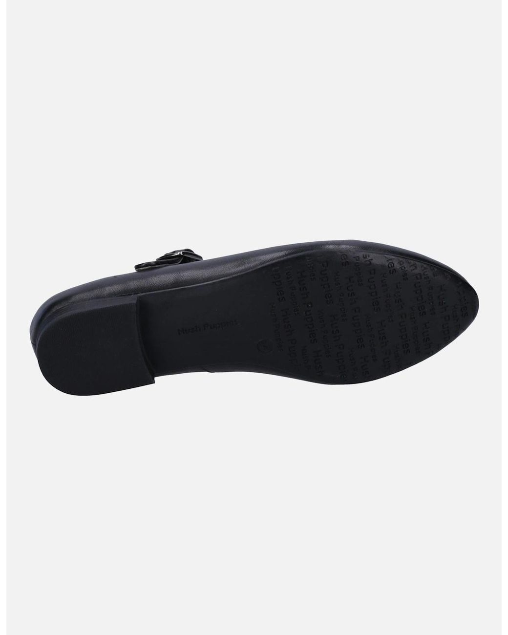 Hush Puppies Black Melissa Strap Leather