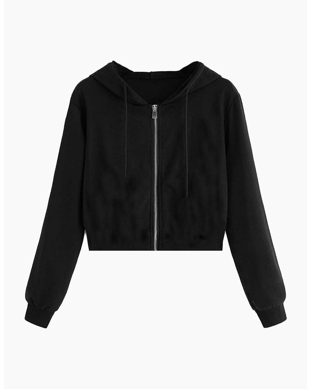 Miso Black Cropped Hoodie