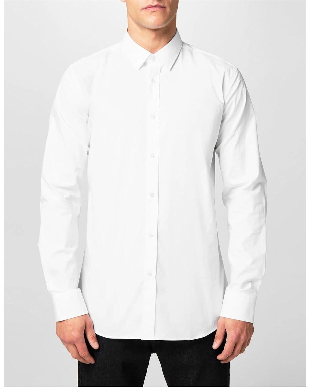 Boss White Slim Fit-Shirt for men