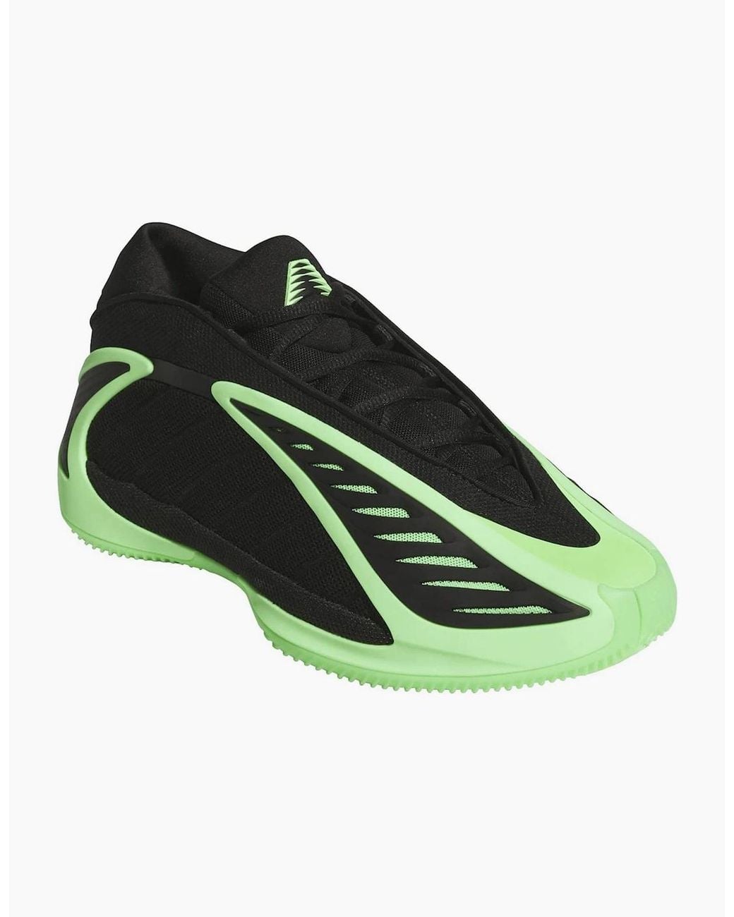 Adidas Green Anthony Edwards 2 Low Top Lace-Up Sneakers for men