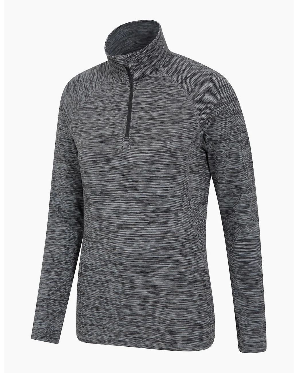 Mountain Warehouse Gray Ladies Bend & Stretch Half Zip Midlayer