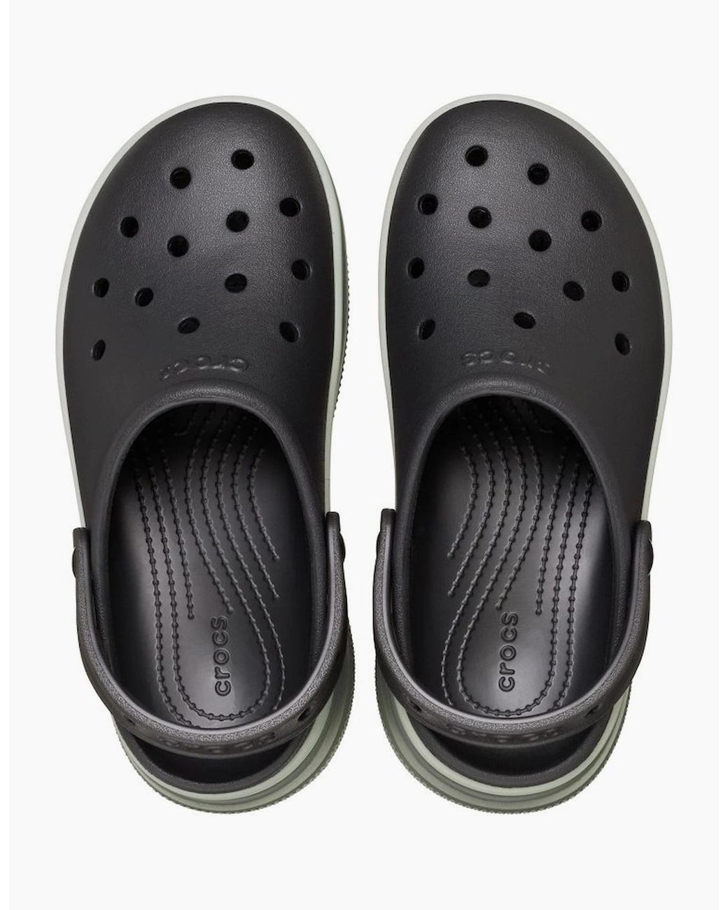 CROCSTM Black Classic Stacked Clogs