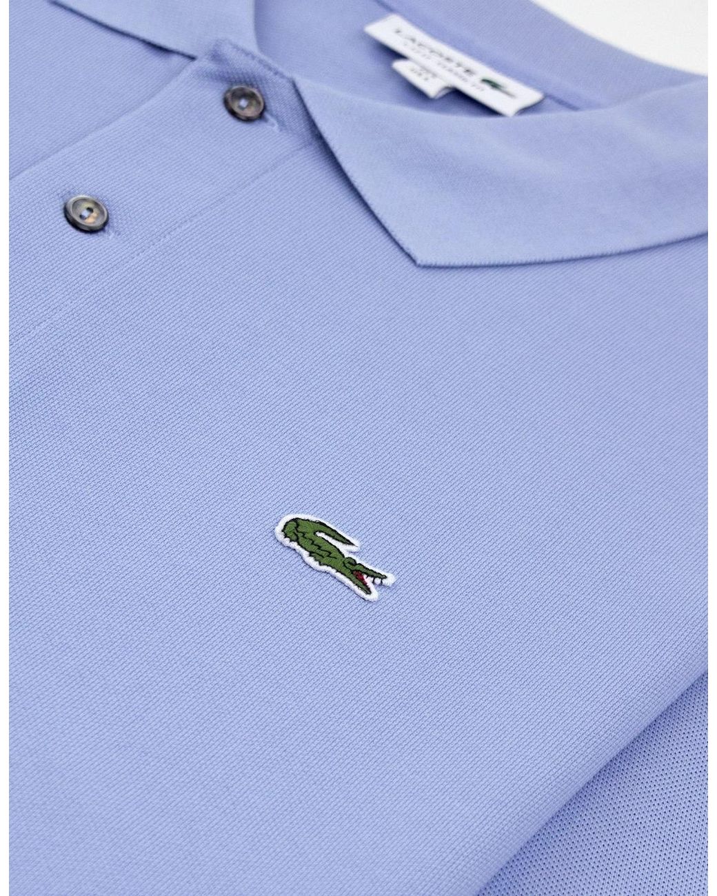 Lacoste Blue Classic Fit L.12.12 Original Polo Shirt Light for men