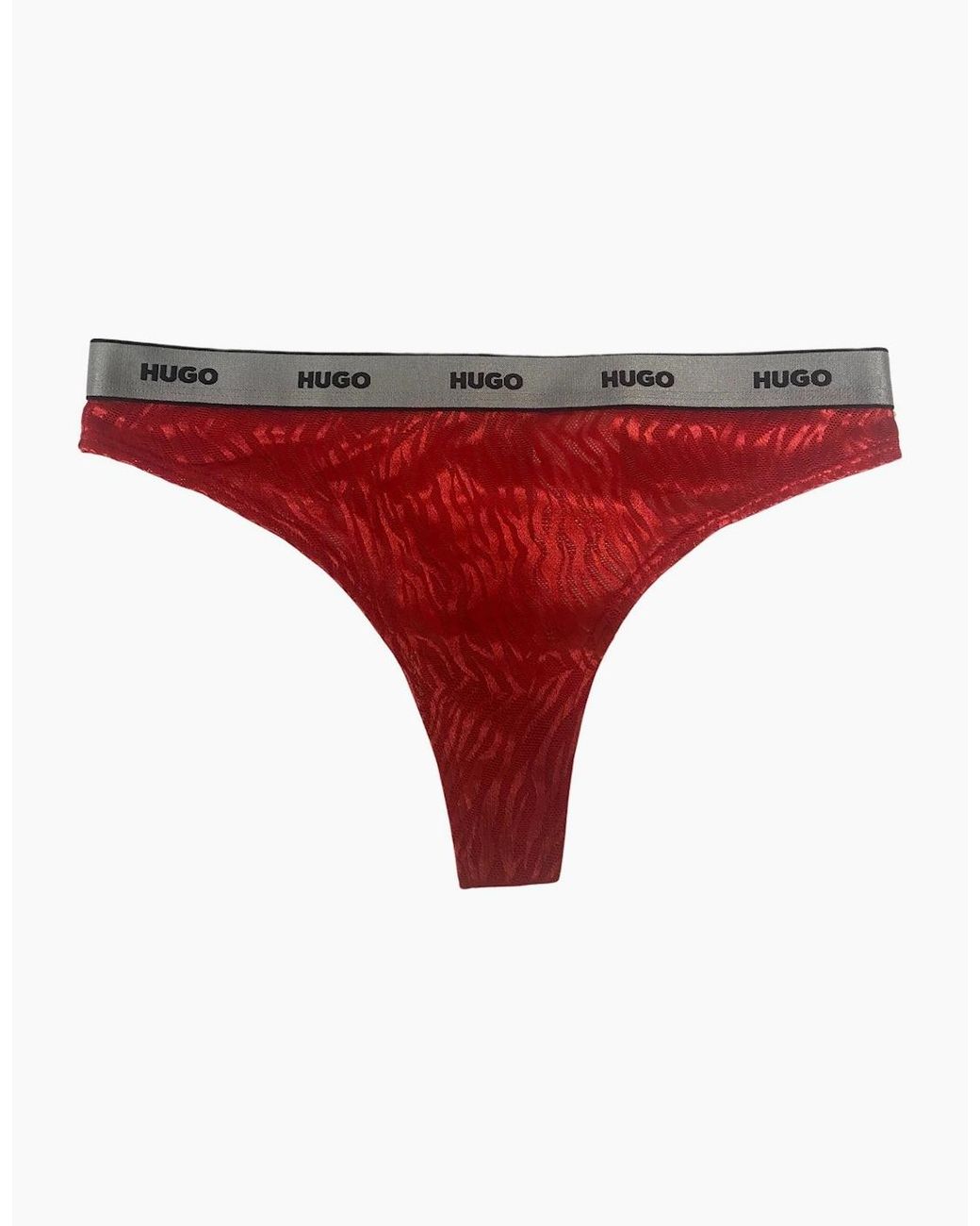 Boss Red 3-Pack Classic Logo Lace Thongs Gift Set, W