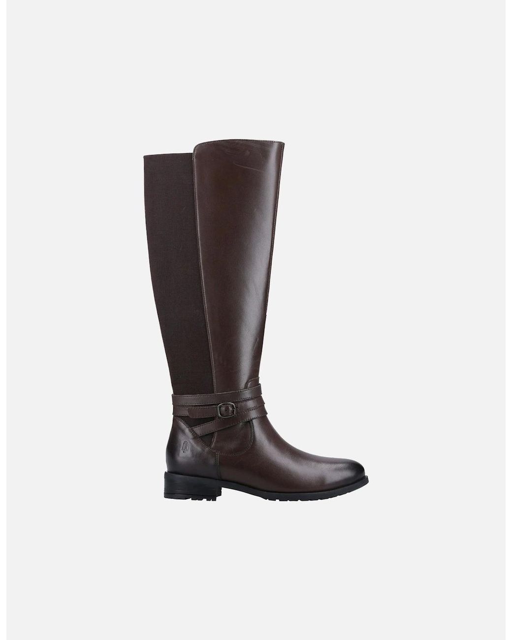 Hush Puppies Brown Vanessa Leather Heeled Knee High Boots