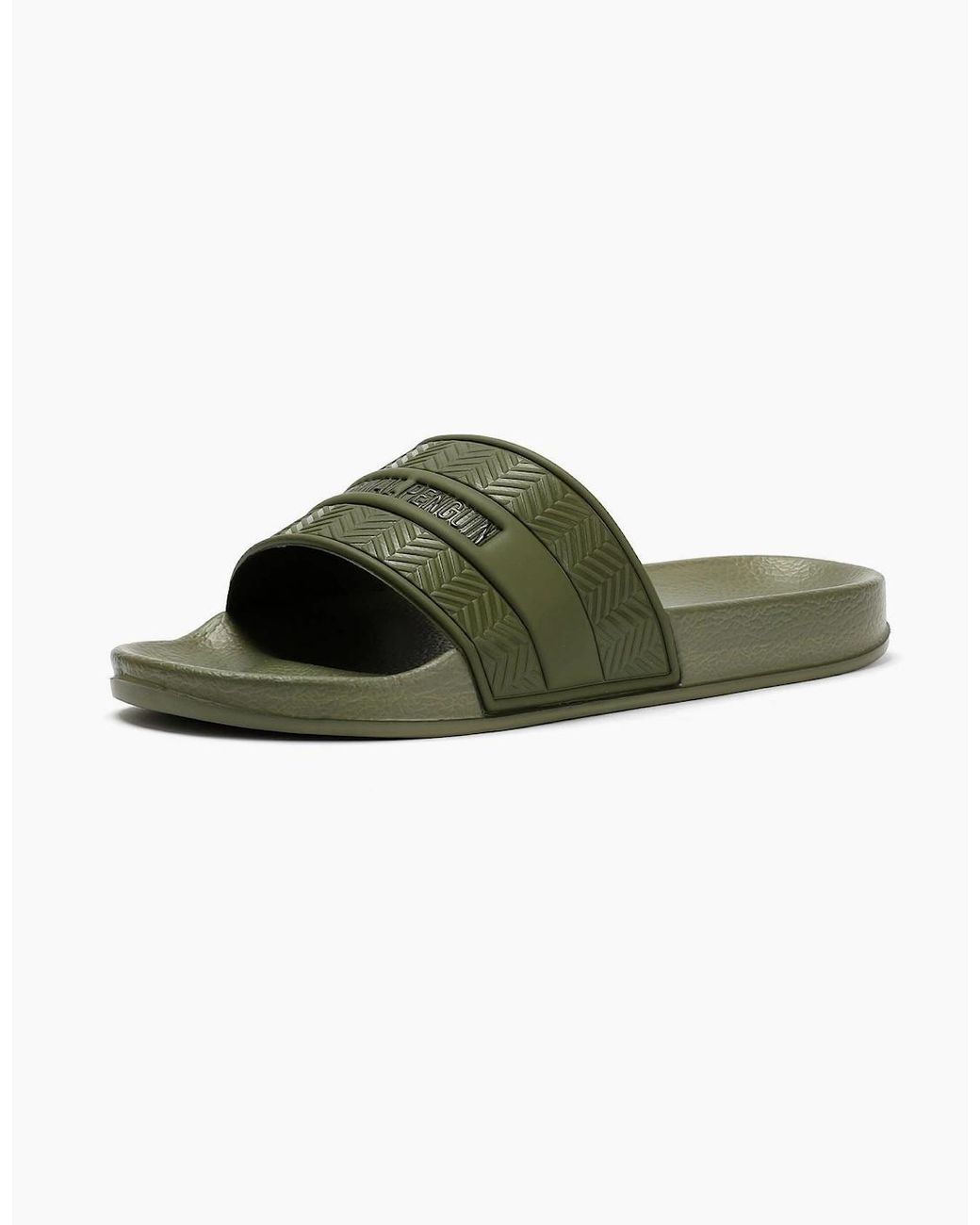 Original Penguin Green Penguin Paradise Khaki Slides for men