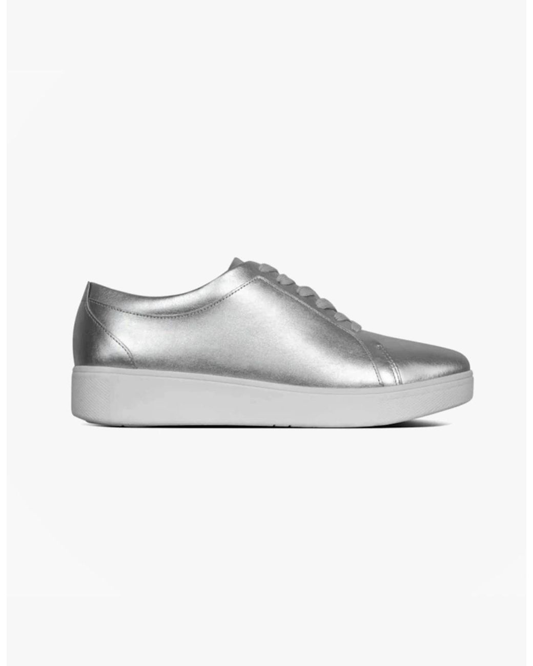 Fitflop Metallic Rally Leather Trainers