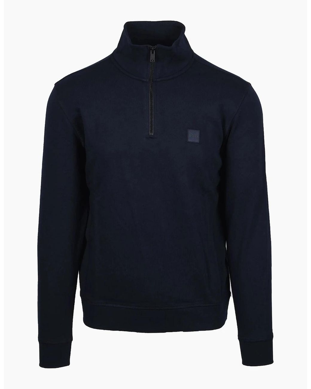 Boss Blue Boss Zetrust Half-Zip Sweatshirt Dark for men