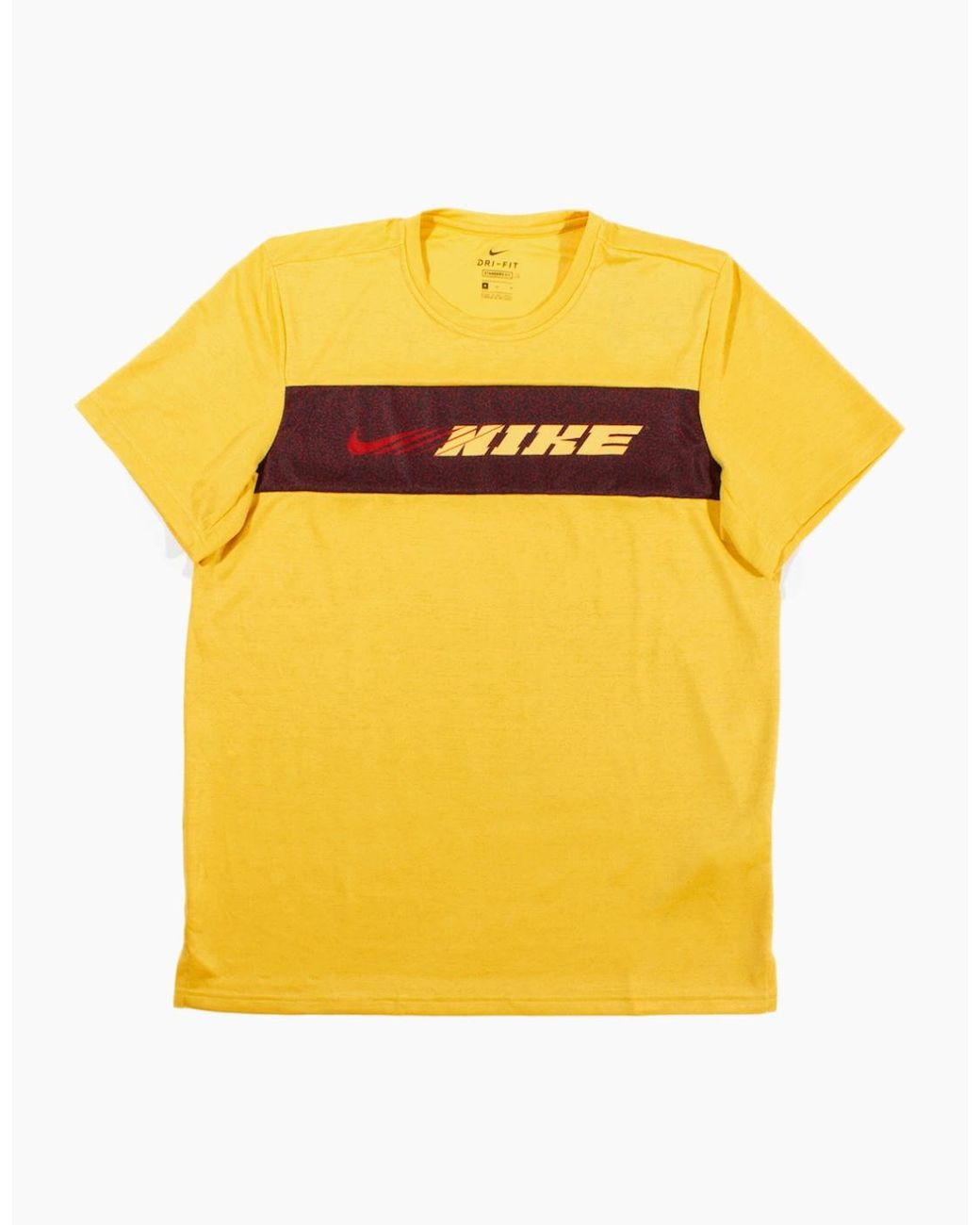 Nike Yellow Dri-Fit Sport Clash Superset Training T-Shirt for men