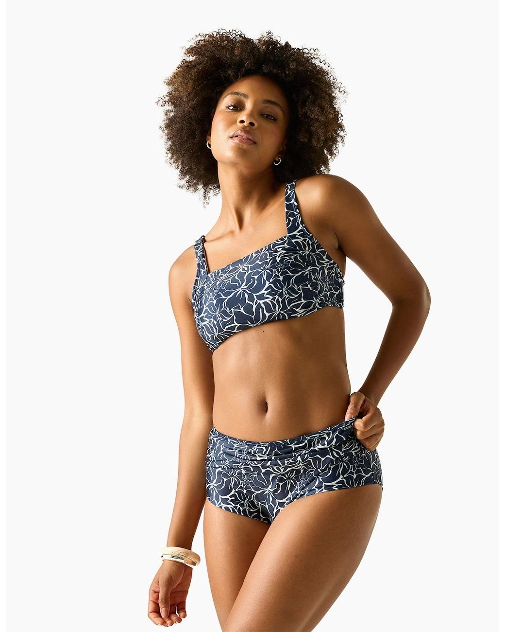 Regatta Blue Ladies Loria Floral Paradise Bikini Bottoms