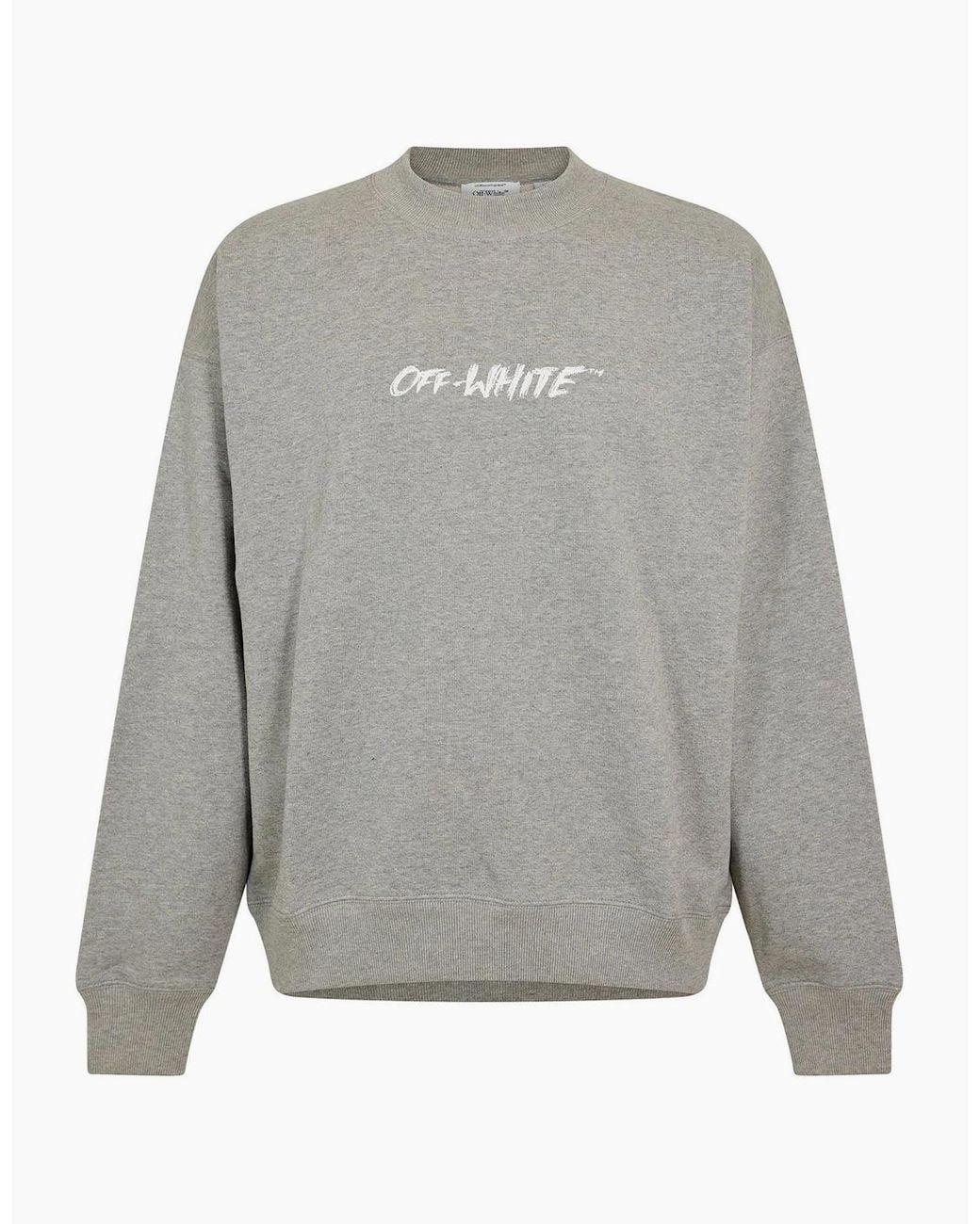 Off-White c/o Virgil Abloh Gray Crew Sweatshirt for men