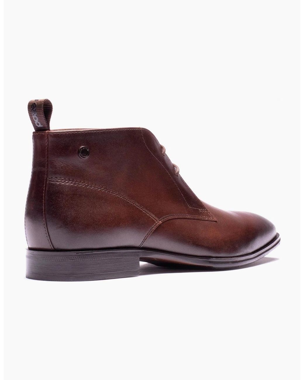 Base London Purple London Archer Leather Ankle Boots for men