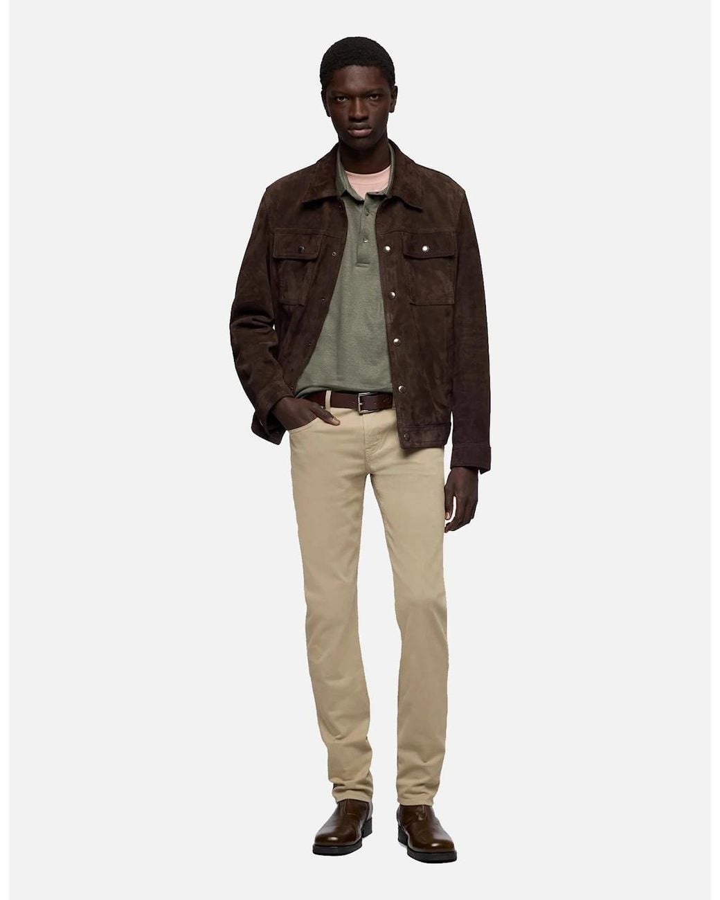 7 For All Mankind Natural Slimmy Slim Fit Stretch Sateen Jeans for men