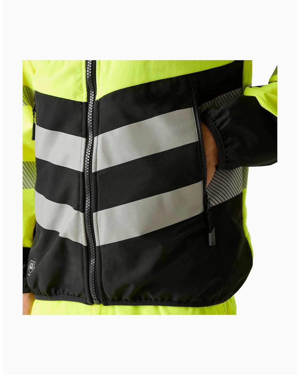 Regatta Yellow X-Pro Hi-Vis Hybrid Jacket for men