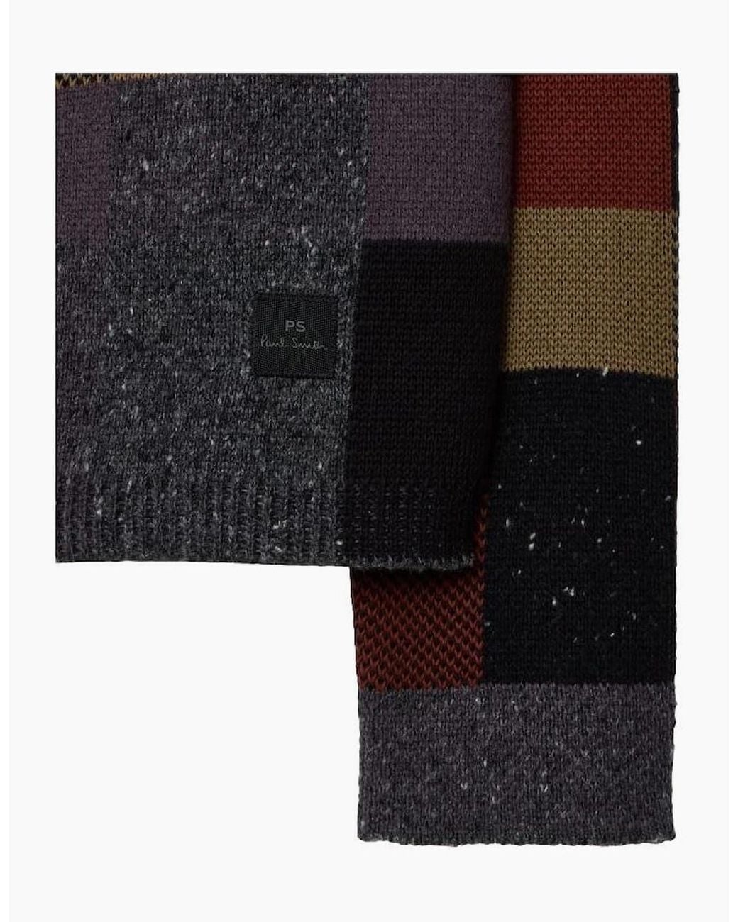 Paul Smith Black Ps Patchwork Button Through Cardigan 78 for men