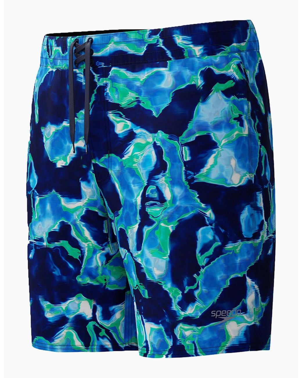 Speedo Blue Lookout Graphic Print Boardshorts for men