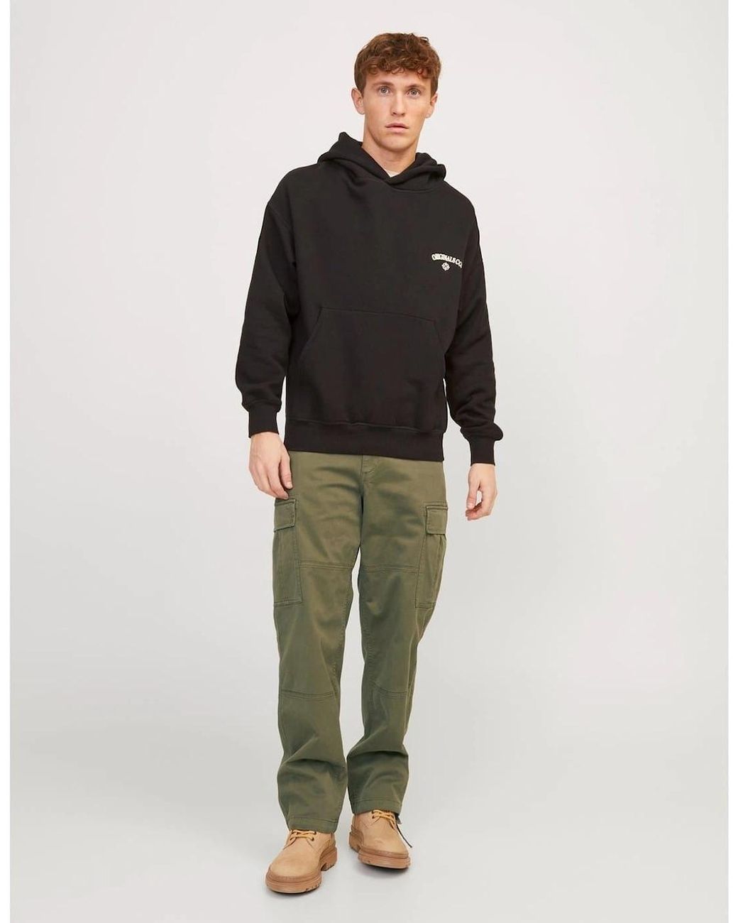 Jack & Jones Green Harlow Cargo Trouser for men